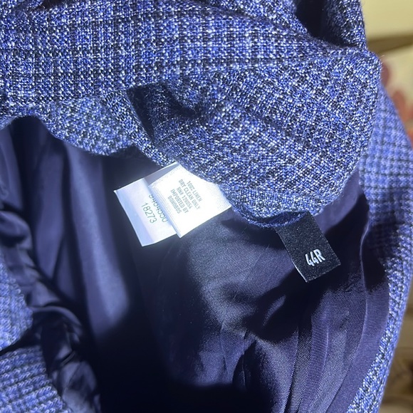 BONOBOS Size 44R Finest Italian Wool Suit Jacket Athletic Fit MARZOTTO MiniPlaid - Picture 12 of 16